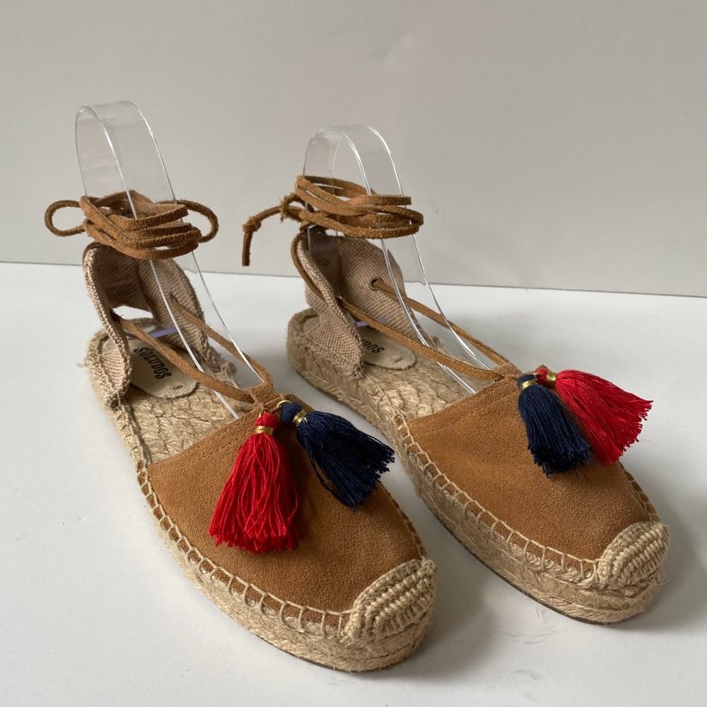 Soludos Platform Lace-Up Espadrille - Size 7